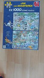 PUZZEL SAFARI & DE STORM JAN VAN HAASTEREN 2x 1000 STUKJES, Hobby en Vrije tijd, Denksport en Puzzels, Ophalen of Verzenden, 500 t/m 1500 stukjes