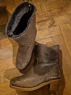 Shabbies Amsterdam enkellaarsje taupe mt 40 zgst, Verzenden, Zo goed als nieuw, Bruin