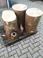 Hakblok kloofblok tuintafel aanbeeld essenhout hardhout, Tuin en Terras, Haardhout, Minder dan 3 m³, Ophalen