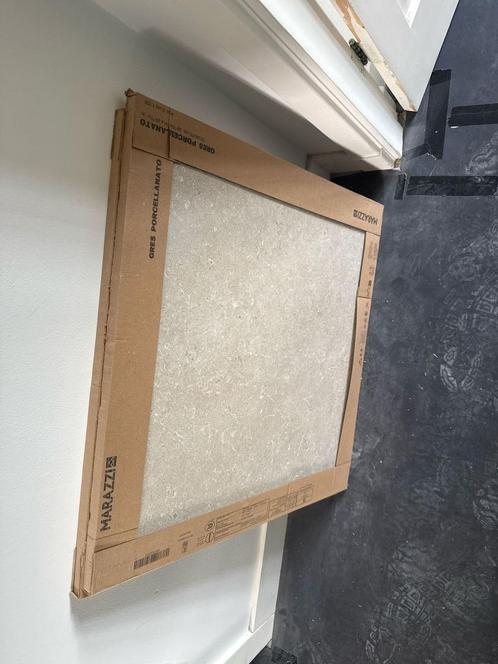 Marazzi Mystone Limestone Sand 75x75 – 6 tegels, Doe-het-zelf en Verbouw, Tegels, Nieuw, Wandtegels, Overige materialen, 60 cm of meer
