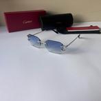 Cartier - Picadilly - Blauwe glazen Diamond Cut + Toebehoren, Ophalen of Verzenden, Nieuw, Blauw, Overige merken