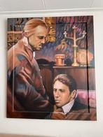 Groot schilderij the godfather  marlon brando al pacino, Ophalen