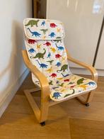 Kinderfauteuil POÄNG IKEA met dinoprint, Ophalen, Zo goed als nieuw, Stoel(en)