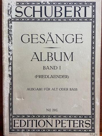 Boek 33: Schubert Gesänge Album Band I beschikbaar voor biedingen