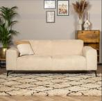 Scandinavische bank 2,5-zits Vegas bouclé beige, Ophalen, 150 tot 200 cm, Tweepersoons, 75 tot 100 cm