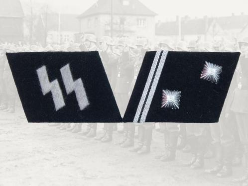 Kraagspiegel,Set,Duitsland,WWII,SS,HauptScharfuhrer, Verzamelen, Militaria | Tweede Wereldoorlog, Landmacht, Embleem of Badge