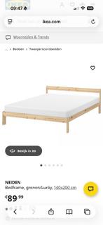 Neiden bedframe gratis (incl lattenbodem), Ophalen, Gebruikt, 140 cm, Twijfelaar
