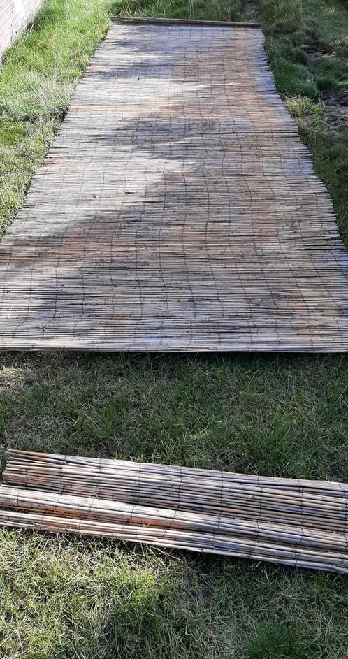 RIETSCHERM tuinscherm tuinafscheiding rietmat rietmatten, Tuin en Terras, Tuinschermen, Gebruikt, 150 tot 200 cm, 200 cm of meer