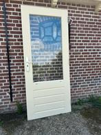 Hardhouten achterdeur 87,7x201cm., Ophalen, Gebruikt, 80 tot 100 cm, Buitendeur