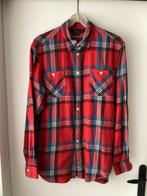 Polo Ralph Lauren. Overhemd rood geruit. Flanel, Halswijdte 43/44 (XL), Ophalen of Verzenden, Zo goed als nieuw, Rood