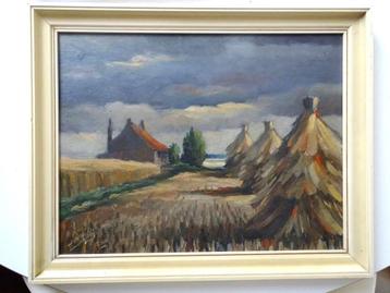 Olieverf Schilderij Jan De Ridder Landschap  beschikbaar voor biedingen