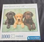 Puzzel 3 honden  clementoni 1000 stukjes, Ophalen of Verzenden, 500 t/m 1500 stukjes, Nieuw, Legpuzzel