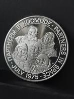 Zilveren penning Rusland 1975 Apollo, Postzegels en Munten, Penningen en Medailles, Ophalen of Verzenden, Zilver, Buitenland