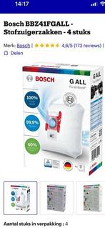 Nieuwe Bosch stofzuigerzakken 4 stuks, Ophalen, Zo goed als nieuw