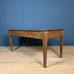 Oude gedecoreerde houten keukentafel eettafel vintage, Huis en Inrichting, Tafels | Eettafels, Ophalen, Gebruikt, -, -