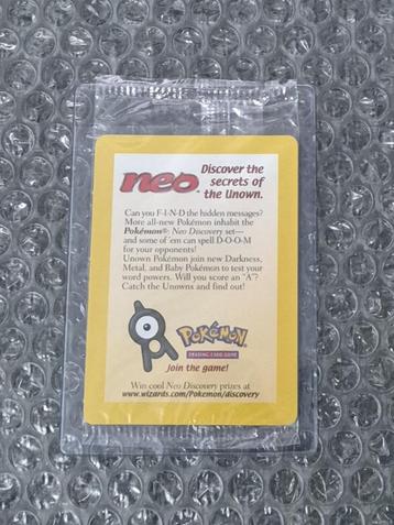 Reverse Entei 34 WOTC Black Star Promo Pokemon Kaart! beschikbaar voor biedingen