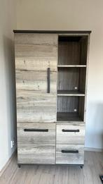 Mooie greywash buffetkast, Zo goed als nieuw, 150 tot 200 cm, 25 tot 50 cm, Met deur(en)