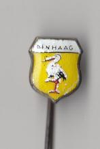 Den Haag Stadswapen Ooievaar speldje, Verzamelen, Speldjes, Pins en Buttons, Gebruikt, Niet vindbaar, Niet vindbaar, Speldje of Pin