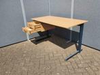 Bureautafel / bureau met ladeblok 140x70, Gebruikt, Ophalen of Verzenden, Bureau