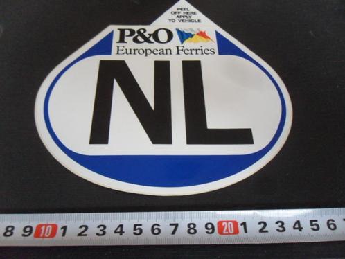 sticker Bumpersticker NL Nederland P&O European Ferries, Verzamelen, Stickers, Zo goed als nieuw, Bedrijf of Vereniging, Ophalen