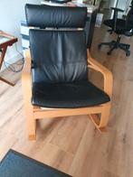 schommelstoel, Huis en Inrichting, Stoelen, Ophalen, Zwart, Hout, Zo goed als nieuw
