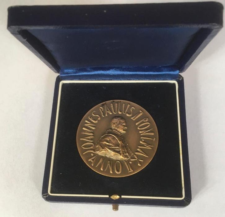 Penning Redemptor Hominis in doos, Postzegels en Munten, Penningen en Medailles, Overige materialen, Verzenden