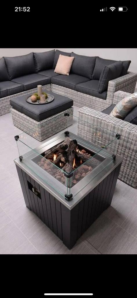 Cozy Living vuurtafel / gashaard, Tuin en Terras, Vuurtafels, Zo goed als nieuw, Ophalen of Verzenden