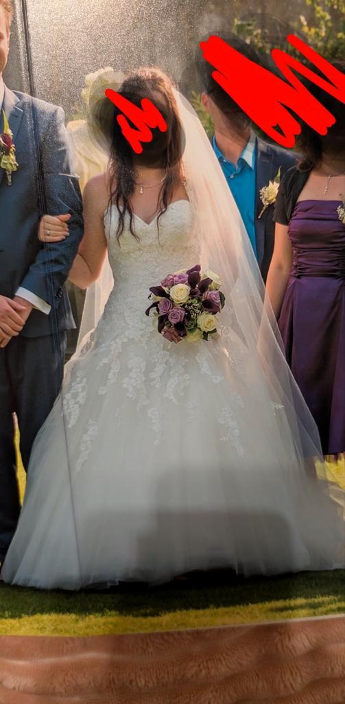 Pronovias Bruidsjurk - Prachtige Trouwjurk, Kleding | Dames, Trouwkleding en Trouwaccessoires, Zo goed als nieuw, Trouwjurk, Wit