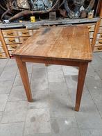 Vintage laboratoriumtafel ex Landbouw Hogeschool Wageningen, Huis en Inrichting, Tafels | Eettafels, 100 tot 150 cm, Zo goed als nieuw