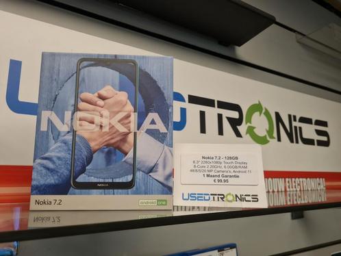 Nokia 7.2 - 128GB, Telecommunicatie, Mobiele telefoons | Nokia, Zo goed als nieuw, Blauw, Ophalen