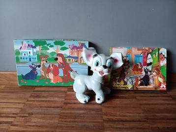 Lady en de Vagebond: oude puzzels + Rakker piepfiguur beschikbaar voor biedingen