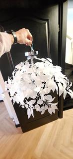 Plafond lamp witte bladeren, Huis en Inrichting, Lampen | Hanglampen, Ophalen of Verzenden, Zo goed als nieuw, Minder dan 50 cm