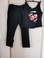 22... leuk setje sportkleding maat 46 48 ??, Ophalen of Verzenden, Gedragen, Zwart, Shirt of Top