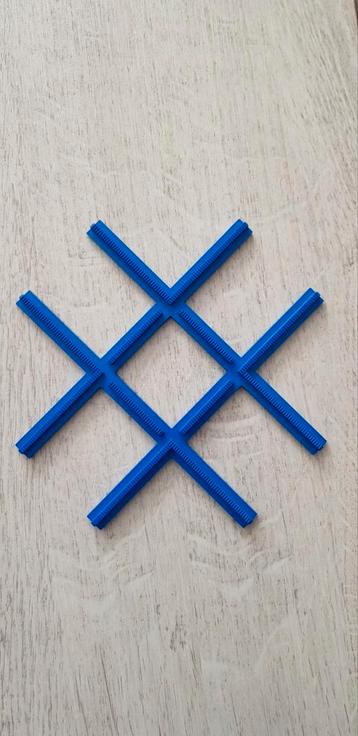Lego trein 4,5 Volt blauwe rails kruispunt / kruising.  beschikbaar voor biedingen
