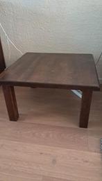 Donker eiken hoektafel, Ophalen, 50 tot 100 cm, 50 tot 100 cm, Zo goed als nieuw