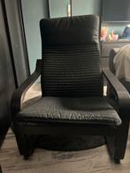 POÄNG Fauteuil, zwartbruin/Knisa zwart, Huis en Inrichting, Fauteuils, Ophalen, Zo goed als nieuw, 75 tot 100 cm, 50 tot 75 cm