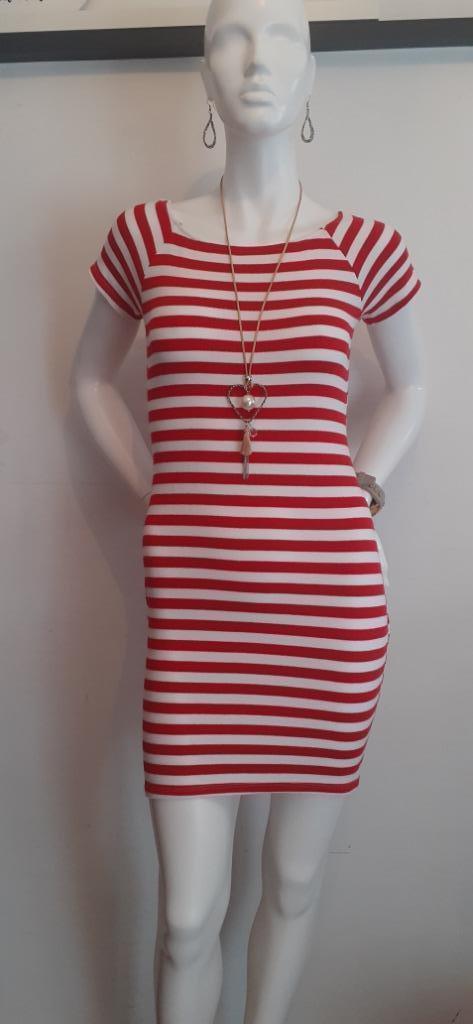 Zomer jurkje van G. Ricceri Italy rood wit maat L ! Nieuw !, Kleding | Dames, Jurken, Nieuw, Maat 38/40 (M), Rood, Boven de knie