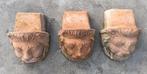 Oude terracotta potjes voor grote bloempot leeuw diverse mat, Tuin en Terras, Bloempotten, 40 cm of meer, Rond, Zo goed als nieuw