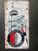 Blikken bordje Feyenoord Rotterdam, Verzenden, Zo goed als nieuw, Feyenoord, Overige typen