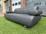 Bankstel  LEOLUX OSCAR design 3 zits bank grijs leer, Ophalen, Leolux, Geen, Pahest@hotmail.nl
