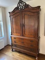 Antieke kast in delen te vervoeren, Huis en Inrichting, Kasten | Kledingkasten, Gebruikt, 100 tot 150 cm, 200 cm of meer, Eikenhout