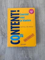 Content! - Zuurstof voor je klanten, Boeken, Verzenden, Zo goed als nieuw, HBO, Van Duuren