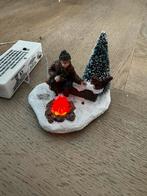 Intratuin kerstdorp houthakker bij vuur, Gebruikt, Ophalen of Verzenden