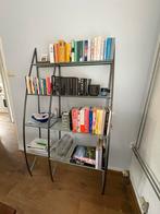 Design Boekenkast met Glazen Planken, Huis en Inrichting, Kasten | Boekenkasten, Ophalen, Met plank(en), Gebruikt, 100 tot 150 cm