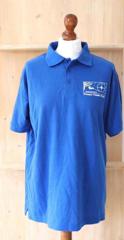 Heren Polo van Wampex Vledder 20 jaar, maat L Nooit gedragen, Kleding | Heren, Polo's, Nieuw, Maat 52/54 (L), Blauw, Ophalen of Verzenden