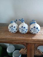 3 Delfsblauwe Kerstballen Keramiek - Nieuw, Ophalen, Nieuw