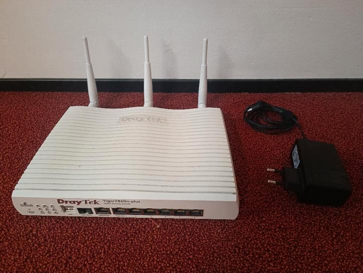 DrayTek Vigor 2860n-plus – router (VDSL/ADSL/LAN), Computers en Software, Routers en Modems, Gebruikt, Router met modem, Ophalen of Verzenden