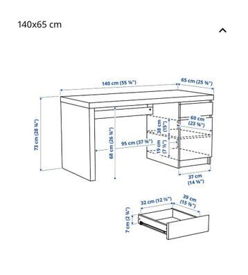 Malm IKEA Bureau - afbeelding 8