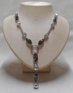 Zilveren verstelbaar Zinzi collier nr.1365, Sieraden, Tassen en Uiterlijk, Kettingen, Verstelbaar, Verzenden, Zo goed als nieuw