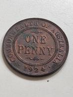 Munt Australië one penny 1924 King George, Ophalen of Verzenden